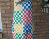 Primary Checked Fish Apron