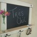 EXPEDITED-Rustic Chalk Board in White Wash Distressed and Antiqued with Shelf and Hooks-MADE to ORDER