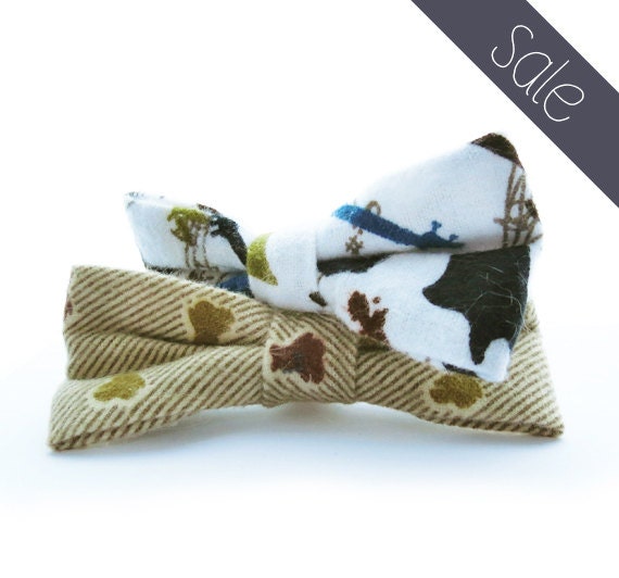 the Gentleman's Bow-Tie - cat bow tie, small dog bow tie, pet bow tie, bow tie for collar
