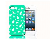 GREEN CATS PRINT  iPhone 5 case-brand new design iPhone case,elegant cover for apple phone,studs revolution