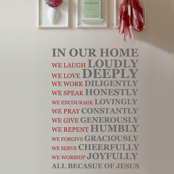 In Our Home Wall Sticker