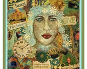 Mixed Media8 x 8 Art Print-Nothing to Hide-Freedom-Inspirational poster-Original Art Print-Home Decor