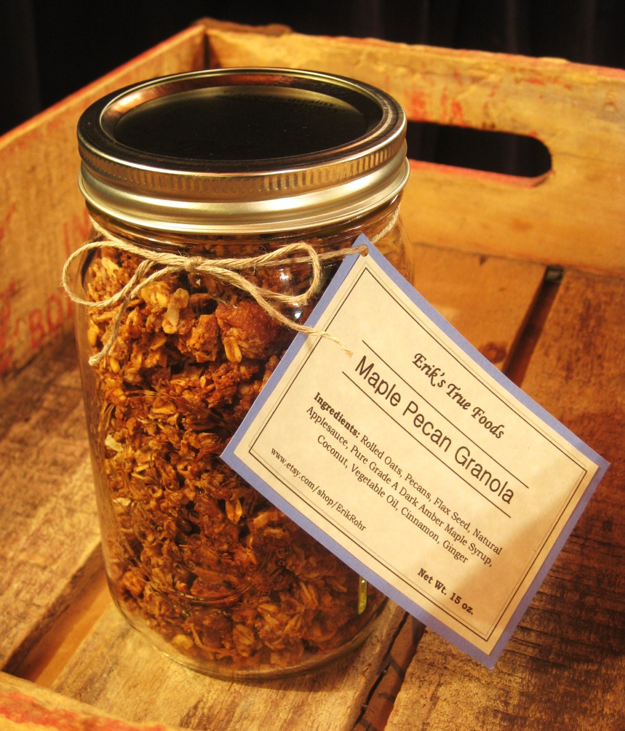 Maple Pecan Granola - Quart Jar