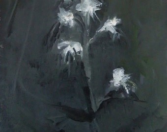 Night Orchid   - Original Oil Painting - New