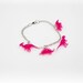 Dinosaur Bracelet, Acrylic Triceratops, Allosaurus and Parasauralophus Laser Cut Perspex Charm Bangle