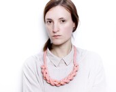 Salmon Braid - Knotted necklace with beads