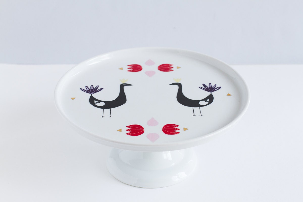 Cakestand "Peacok"