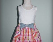 Toddler Girls Babies Skirt 100% Cotton - Spring Plaid