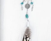 Bohemian Necklaces with Feather Pendant - Srping Necklace