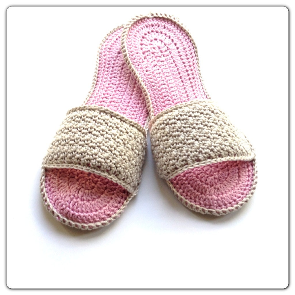 Crocheted Spa Slippers
