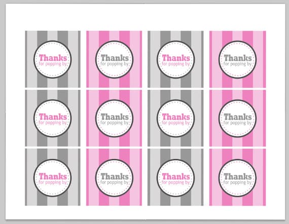 Adorable image for thanks for popping in free printable Irresistible image for thanks for popping in free printable