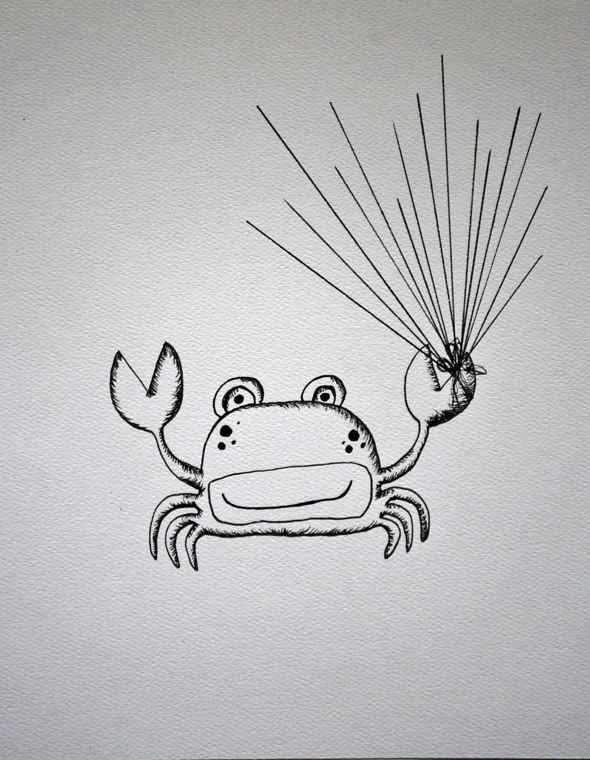 Crab Fingerprint Guest Book