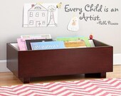 Every Child is an Artist -Pablo Picasso Vinyl Wall Art-10h x 27w-Vinyl Lettering Decal-Wall Words Decal--Boys Nursery Girls Room Decal