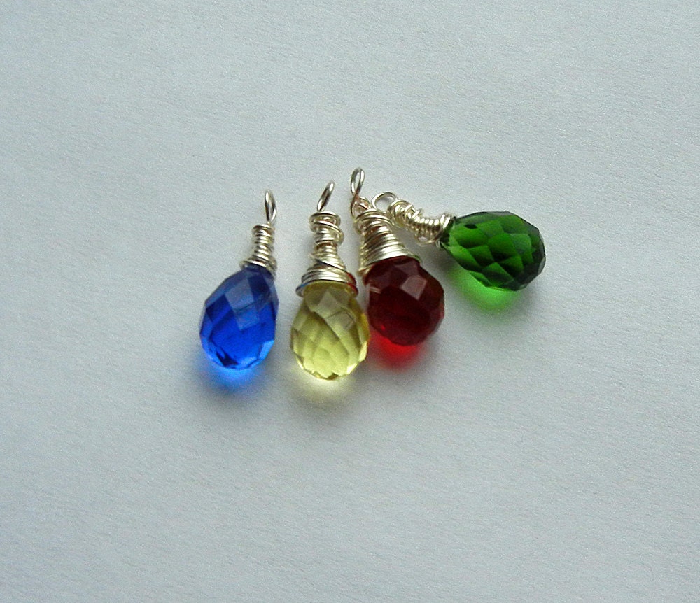 Add a Wire Wrapped Briolette to Any Necklace or Bracelet in my shop