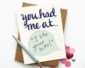 You Had Me At diy custom personalized quote card chic love romantic anniversary I love you best friend calligraphy typography handwriting