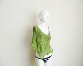 Pippi's Olive Green Crochet Multi-Purpose Pareo, Sarong, One Strap Top, Swim Cover-up, Wrap Skirt, Shoulder Wrap Floral, Summer, For Her