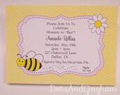Bee Invitation-Ba-Bee Shower-Baby Bee Invitation-Bee Gender Reveal-Ba-Bee Invitation-Whats it Going to Bee-Baby Shower Invitation