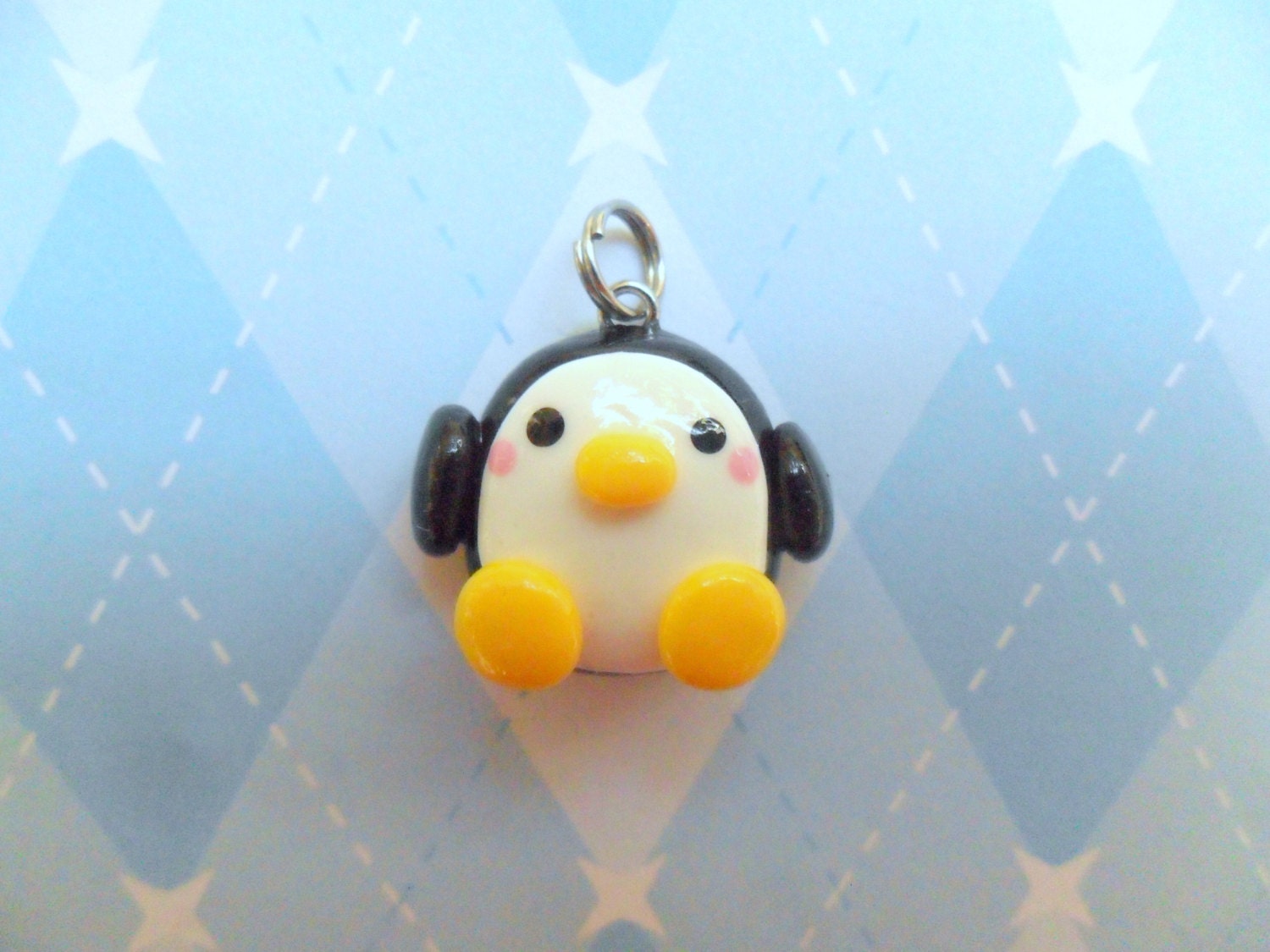 Kawaii Charm Penguin Polymer Clay Cute Jewelry Necklace Charm