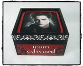 Team Edward Keepsake Box - Twilight-New Moon-Eclipse-Breaking Dawn-Bella Swan - Cullen