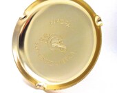 Copper Gold Metal Aluminum Ashtray Ash tray EUROPA Cruise Line Spanish Spain South America Linea C Sud-America