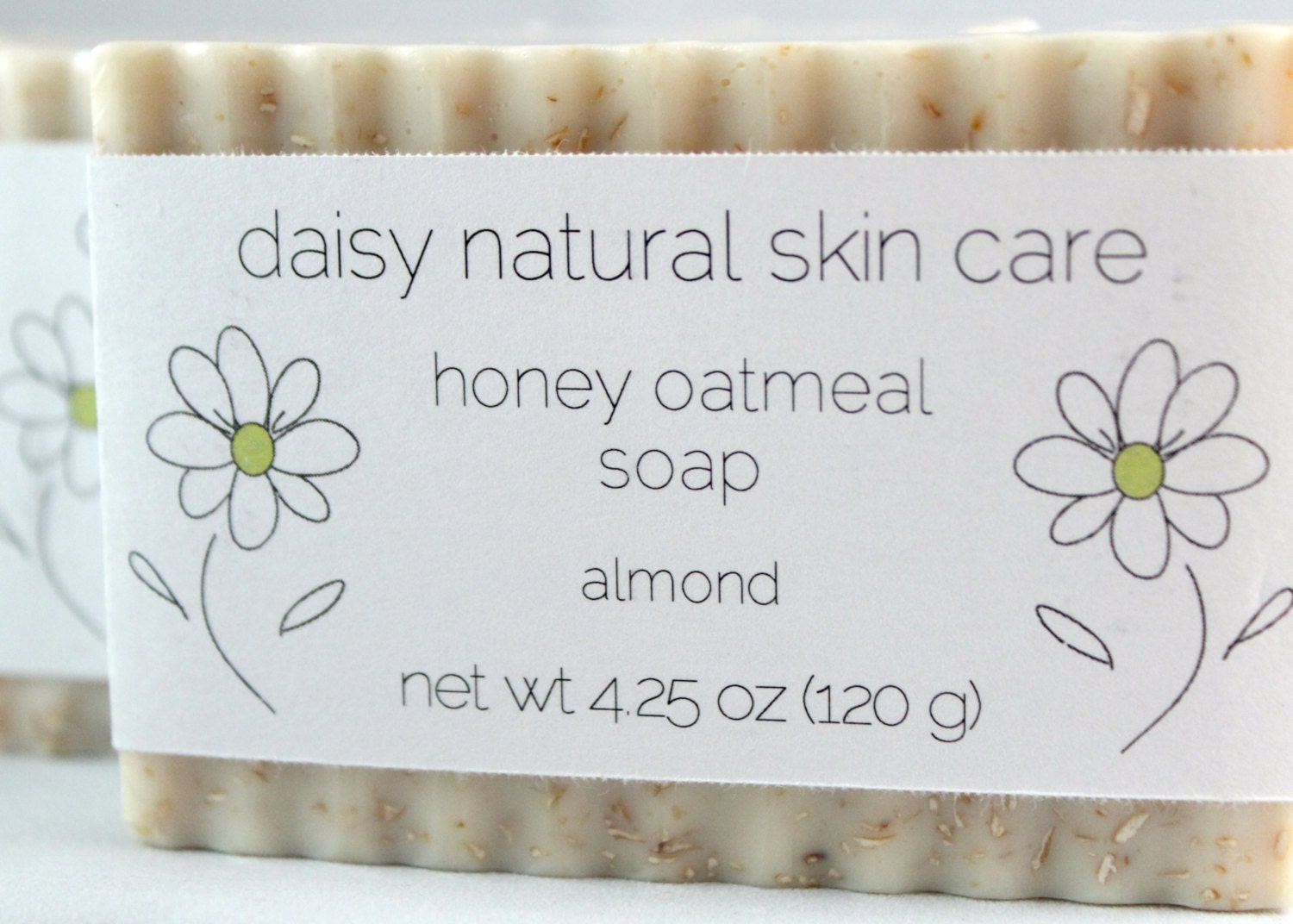 Honey Oatmeal Soap, Almond, One Bar, 4.25 oz. - handmade, natural