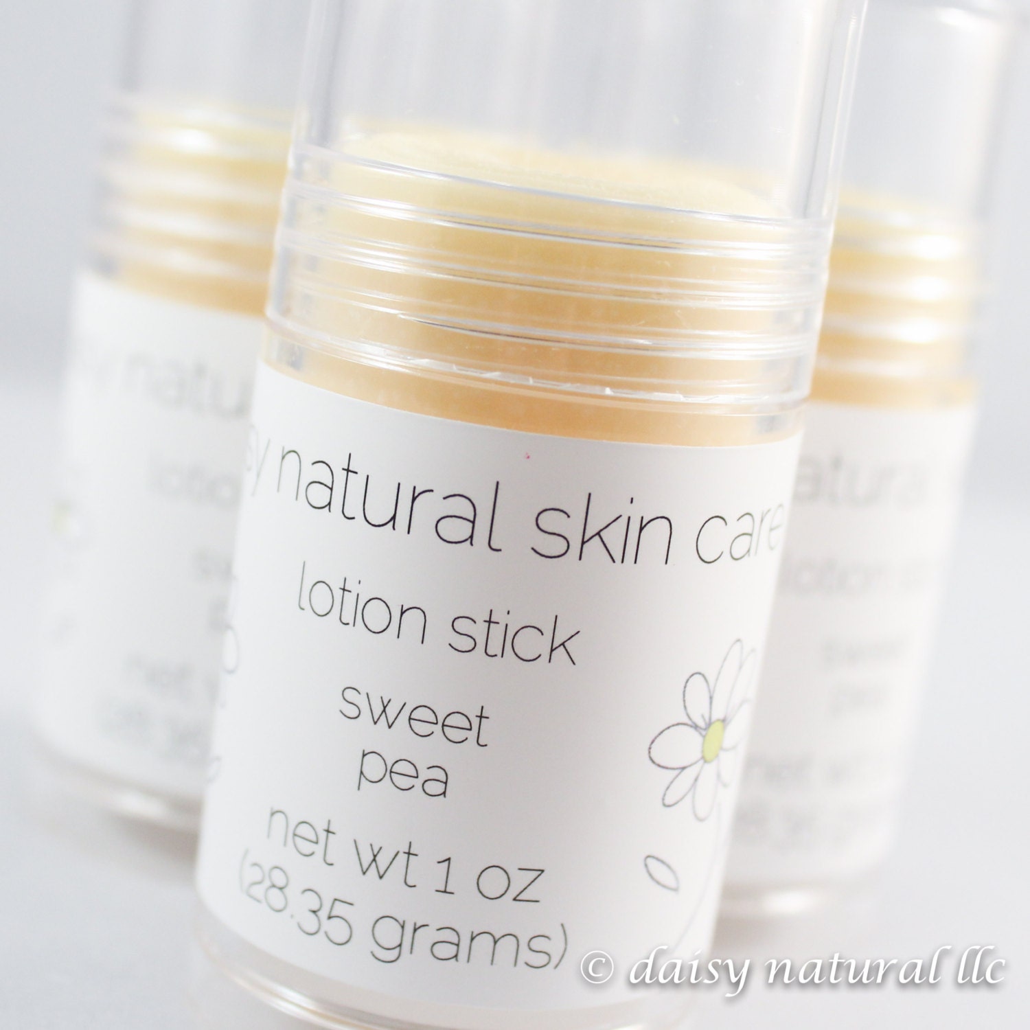 Lotion Stick, Sweet Pea, One Tube, 1 oz. - handmade, natural