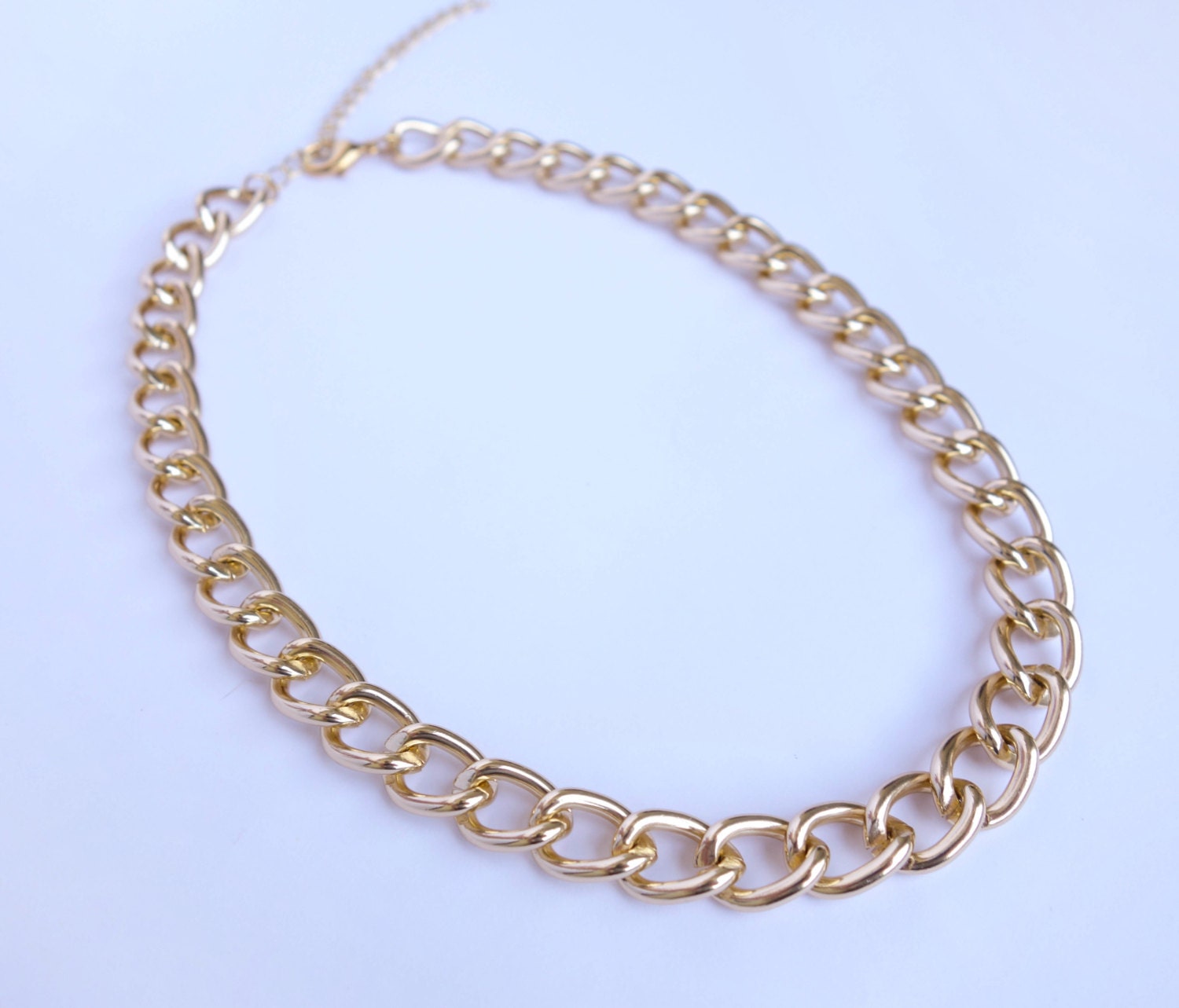 Celebrity Chunky Chain necklace - 24k gold plated chain