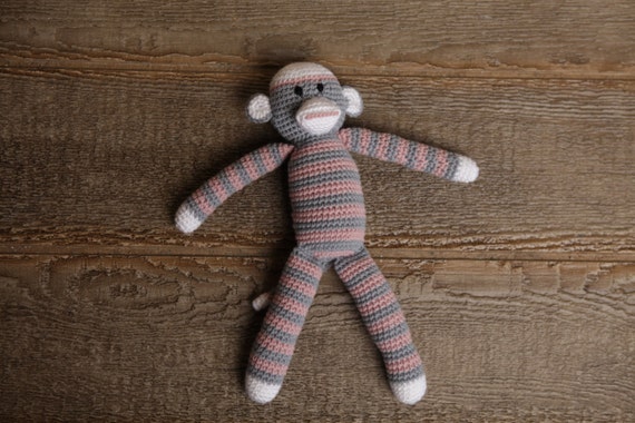 striped sock monkey