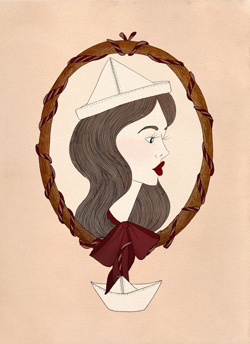 Nautical Print - A4 Print - Illustration Print -  Art Print - Sailors Wife Print