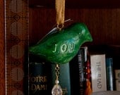 A Bird For Every Reason - Green Joy - Bird Ornament - Large Size