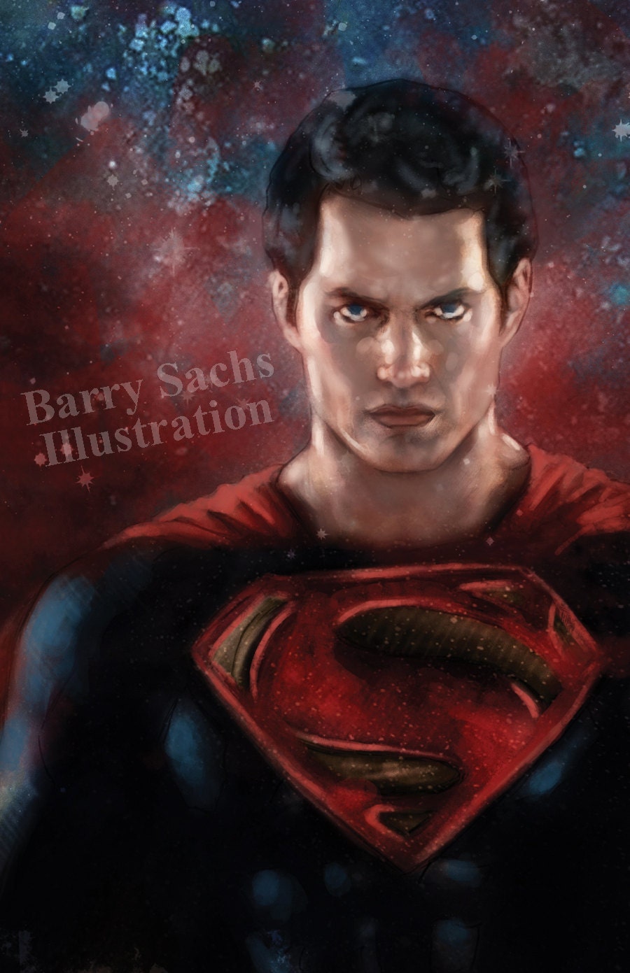 Man of Steel Superman Art Print 11x17