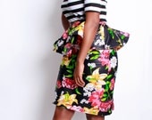 NEW The Kait Bias Cut Peplum Skirt