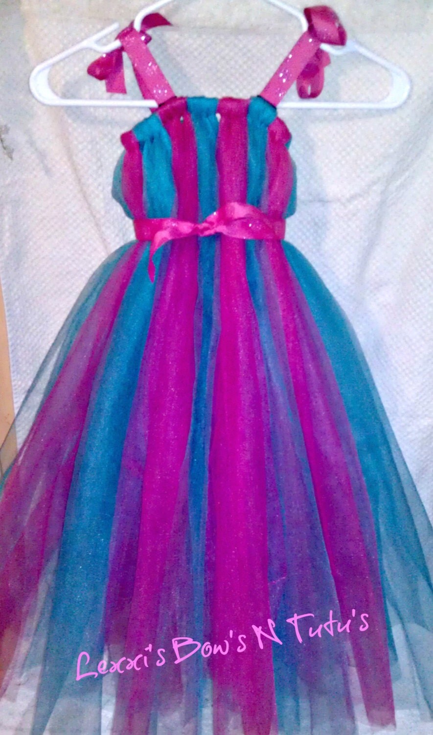 Tutu Dress -Pink and Blue tutu dress- baby tutu dress- toddler tutu dress- girls tutu dress-tutu-princess tutu-birthday dress