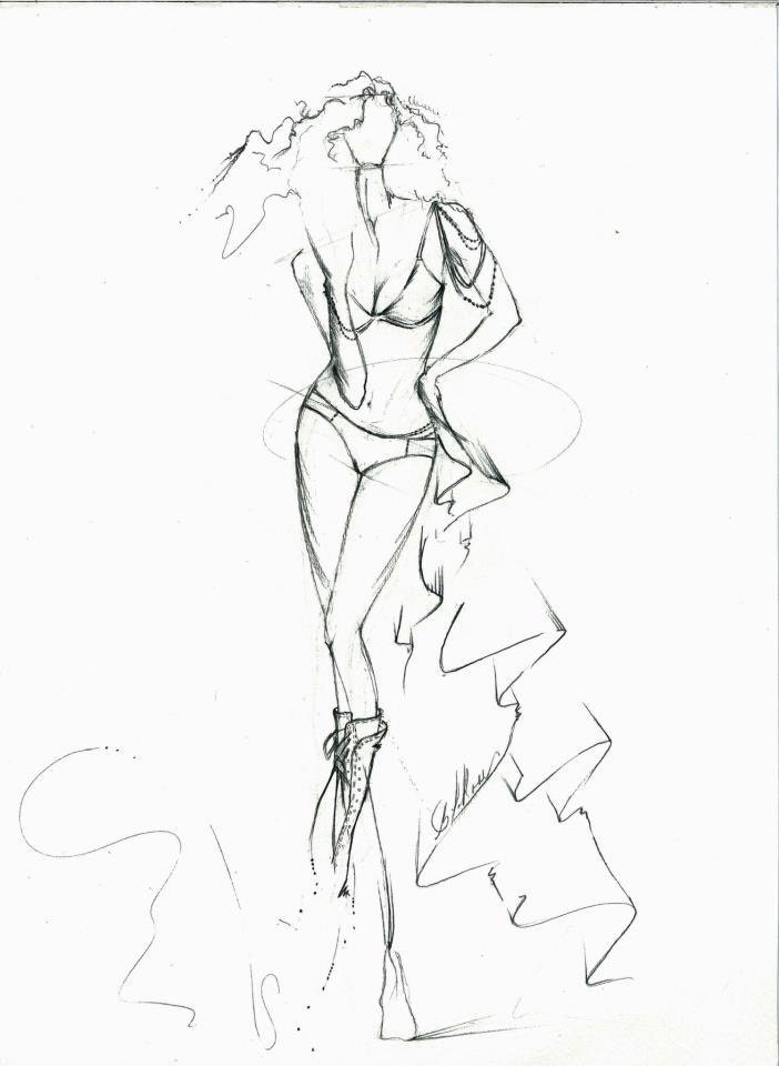 Fashion Illustrations - Black and White Illustrations - Fashion Drawings - Fashion Prints - Art Prints
