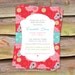 Personalized Floral Girly Baby Shower Invitation
