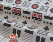 8bit Columns - One Yard of Nintendo themed Kona Cotton Fabric