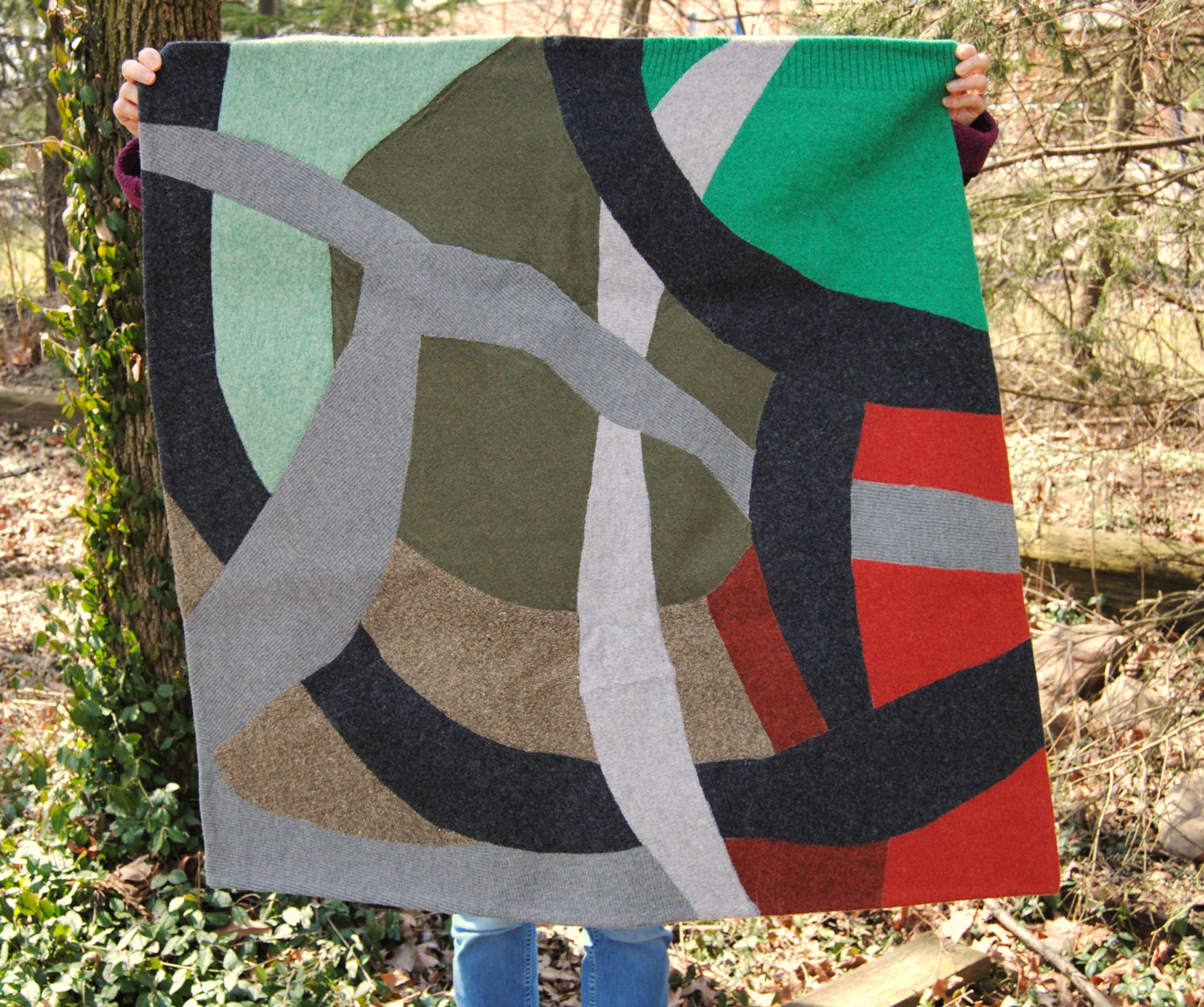 Large Wool Road Playmat, Eco Friendly Waldorf Playscape