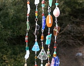 Handmade Sea Glass and Driftwood Wall Art Suncatcher