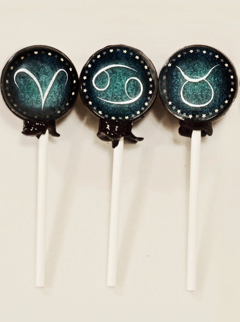 6 Zodiac Lollipop TM Edible Art