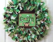 Custom Baby Rag/Ribbon Wreath