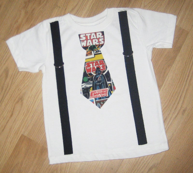 Star Wars Inspired  Tie and Suspenders Toddler Shirt . Darth Vader.  Toddler tie and suspenders t shirt. Toddler Shirt. Sizes 2T 3T 4T 5t