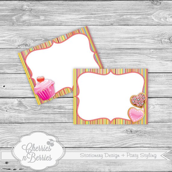 Cupcake Birthday Printable Fancy Labels Il_570xn