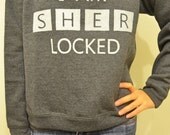 I AM SHERLOCKED- Grey Sweatshirt Unisex Small