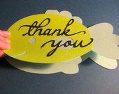 Under the Sea- Set of 10 Friendly Fish Thank You's