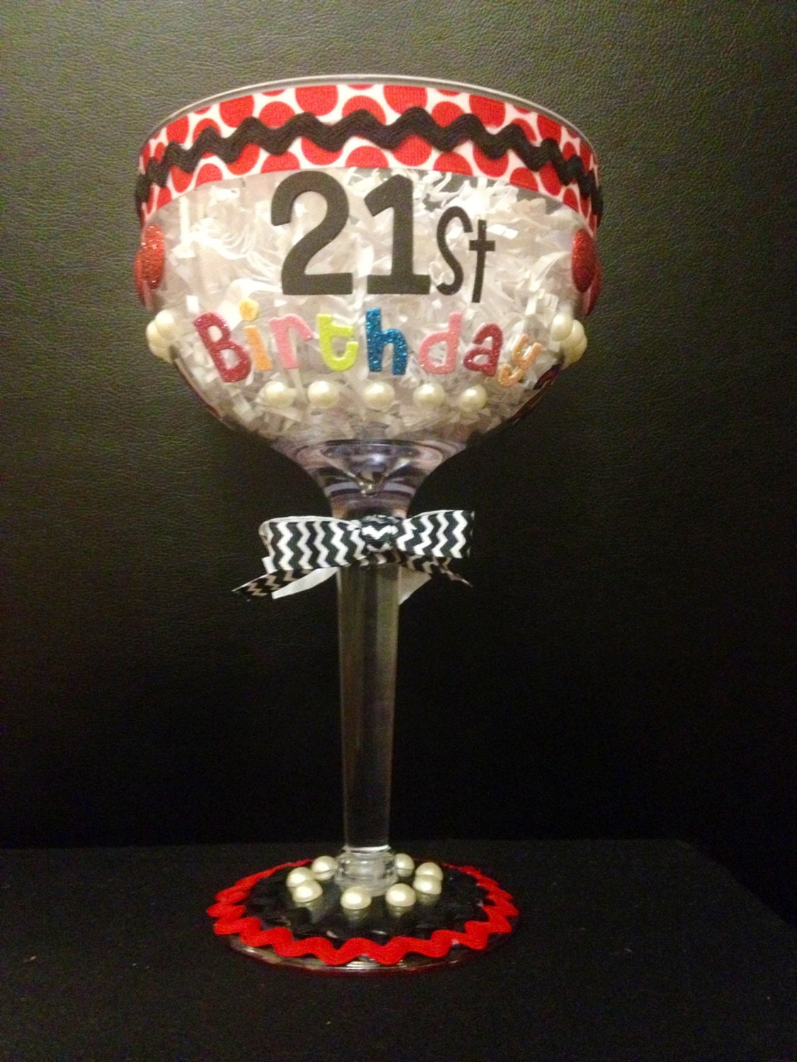 Custom Made to Order: Giant Plastic Margarita Glass/Cup - 21st Birthday or ANY birthday or event