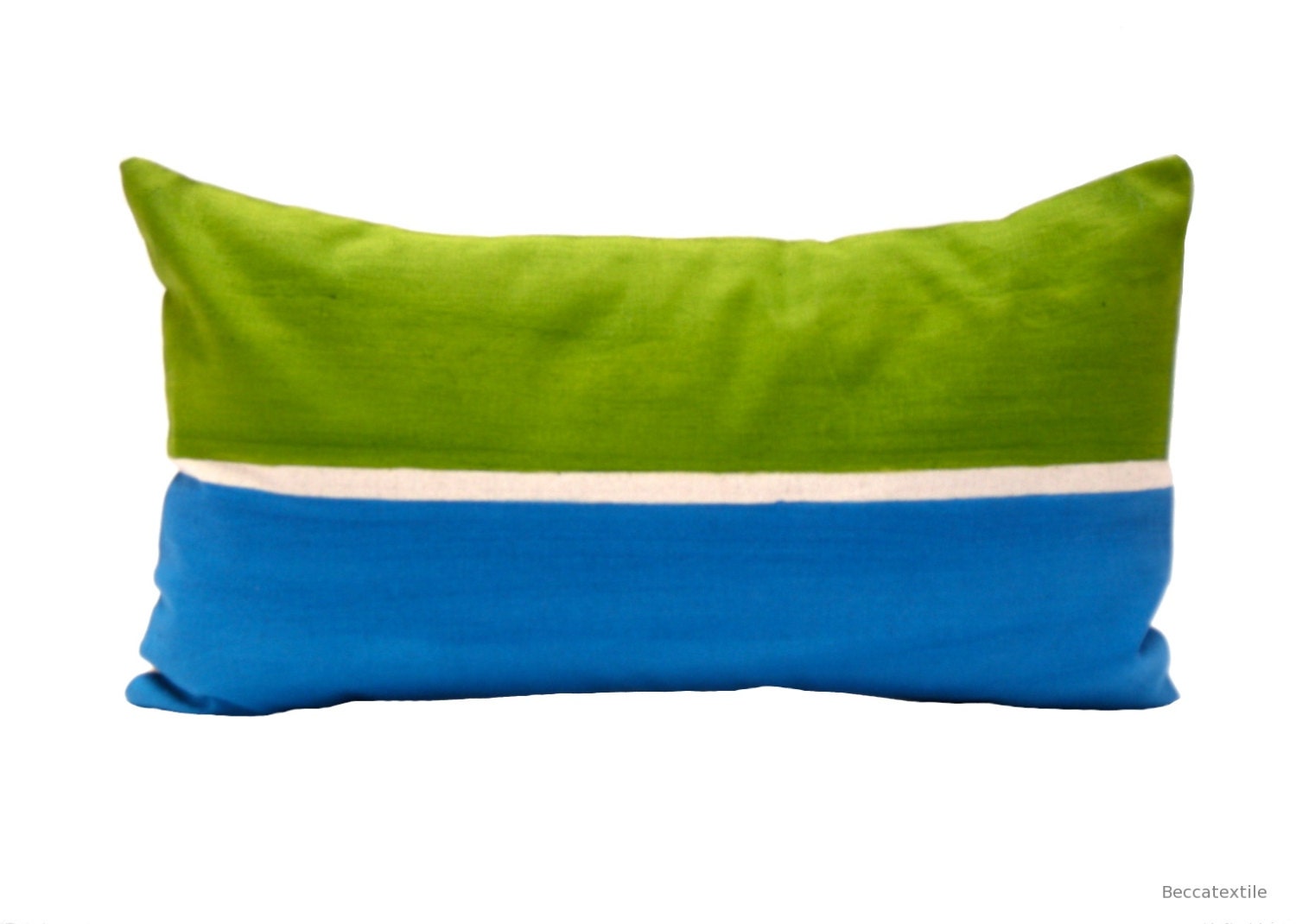Cushion Cover Green and Blue - Geometry Textile-  Decor
