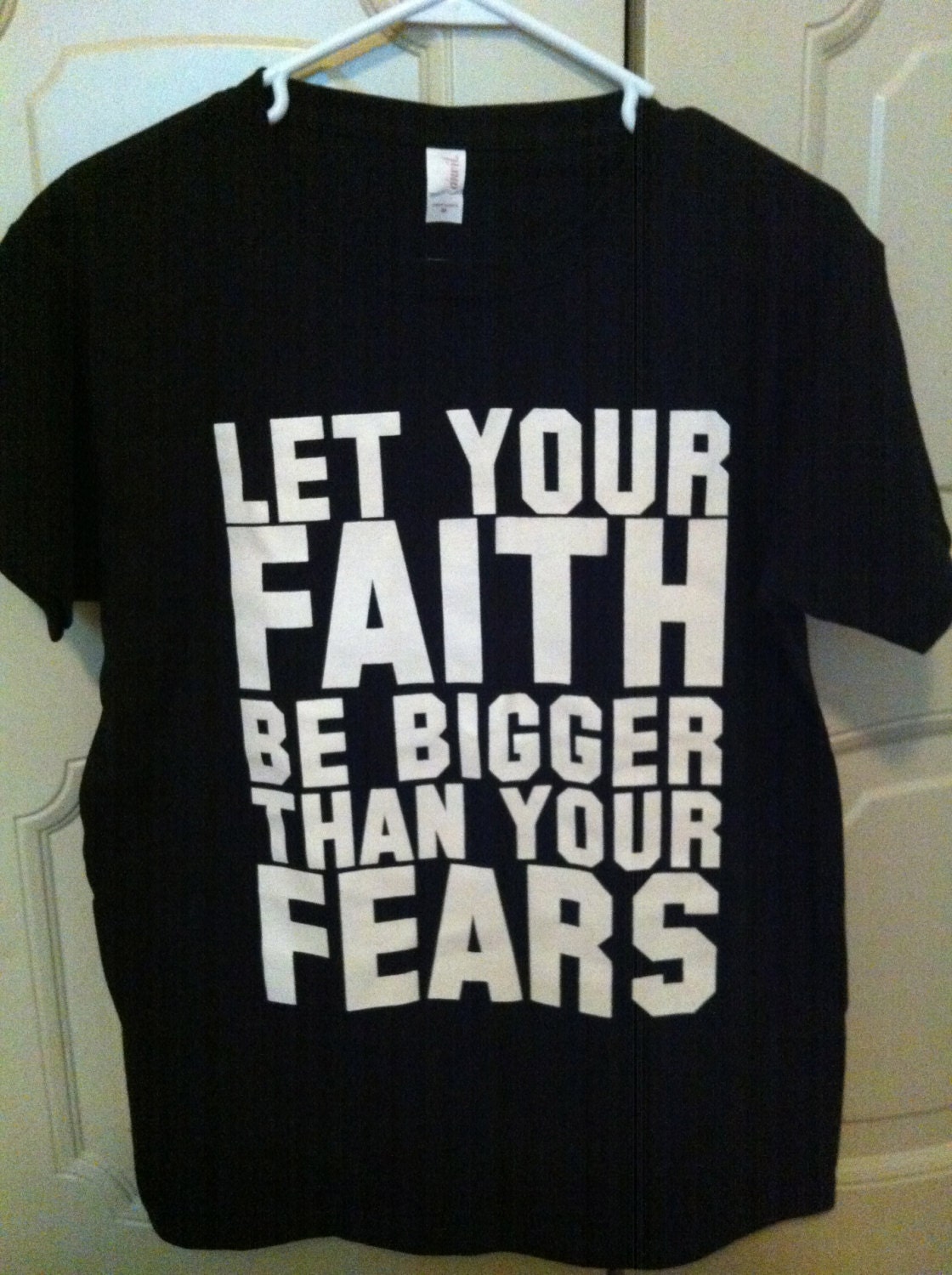 FAITH bigger than FEARS women's T shirt