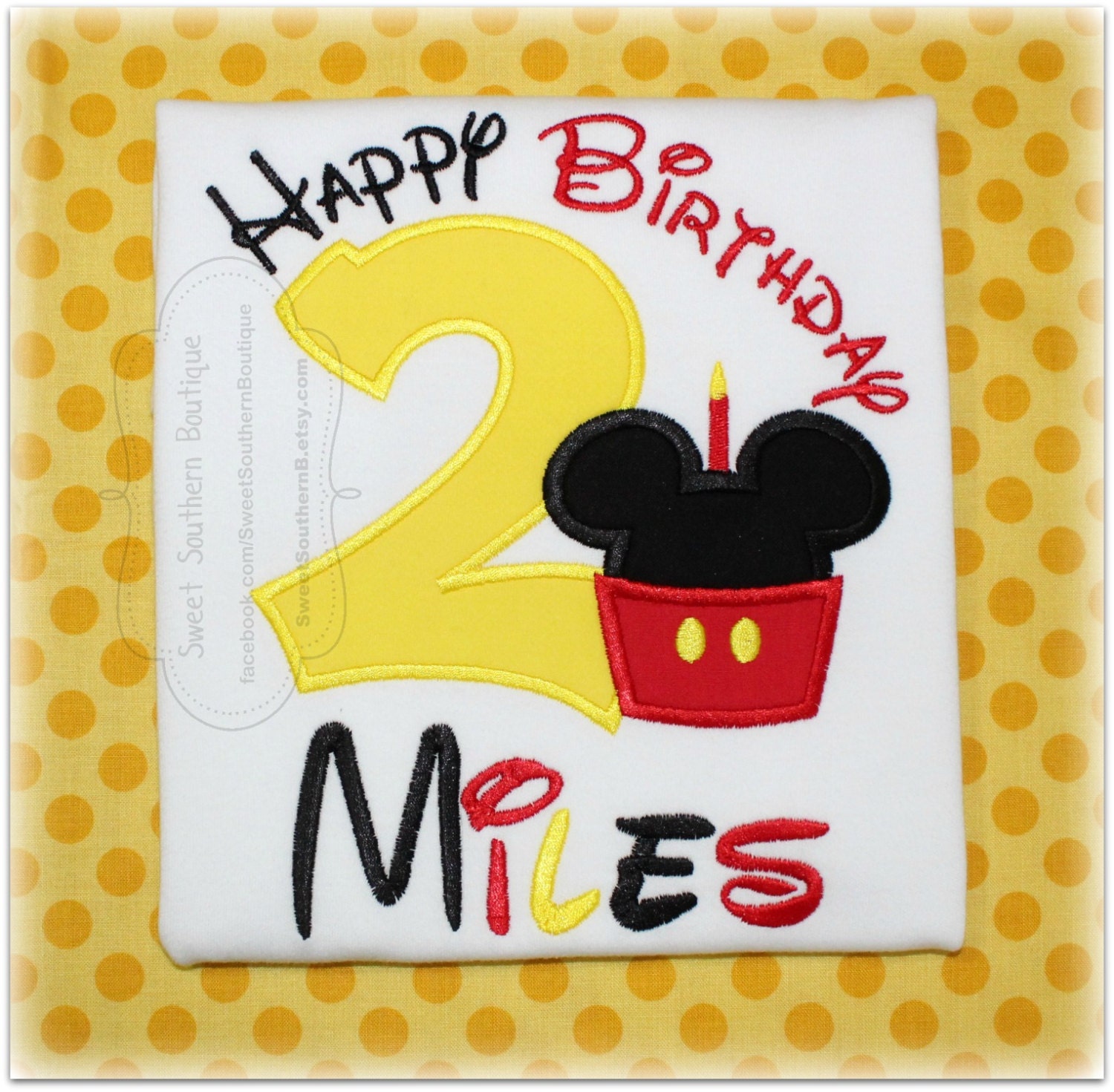 Mouse 2nd birthday shirt custom embroidered applique child girl boy baby onesie outfit monogram 1 2 3 4 5 6 7 8 9 first gift 1st Mickey