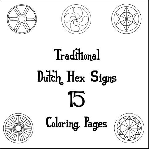 pennsylvania dutch hex sign coloring pages - photo #15