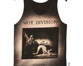 Joy Division Closer Rock Band Charcoal Black Tank Top Vest Tunic Sleeveless Women Shirt Punk Rock Music T-Shirt Size S-M